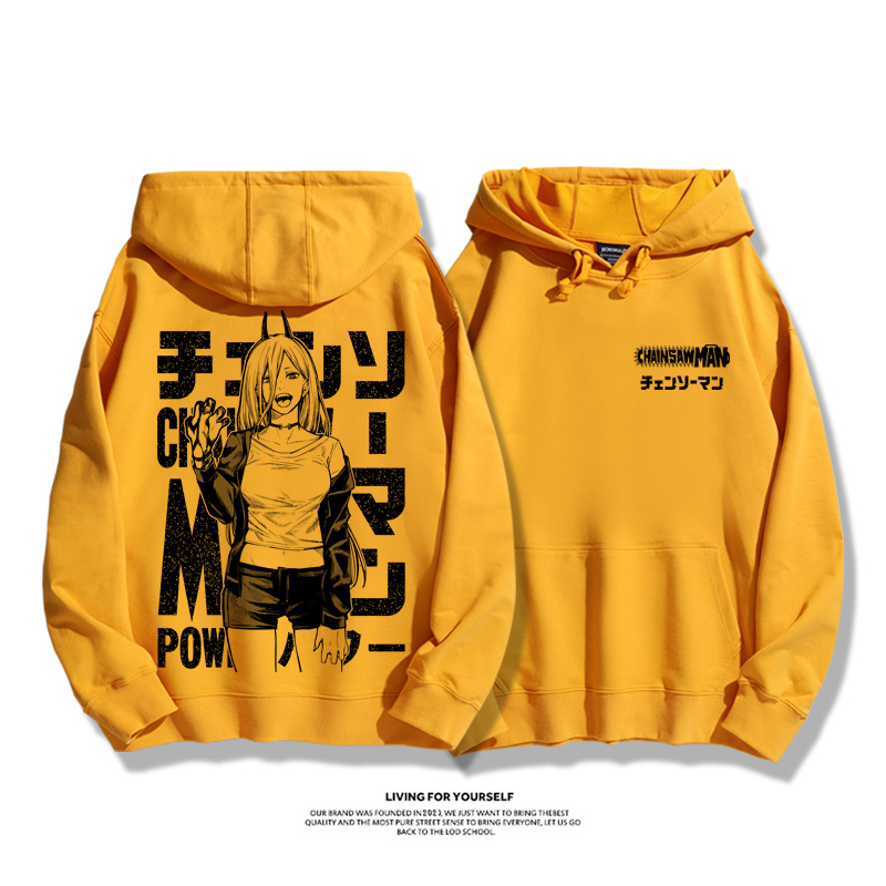 鏈鋸人新款 親子情侶男女款連帽衛衣