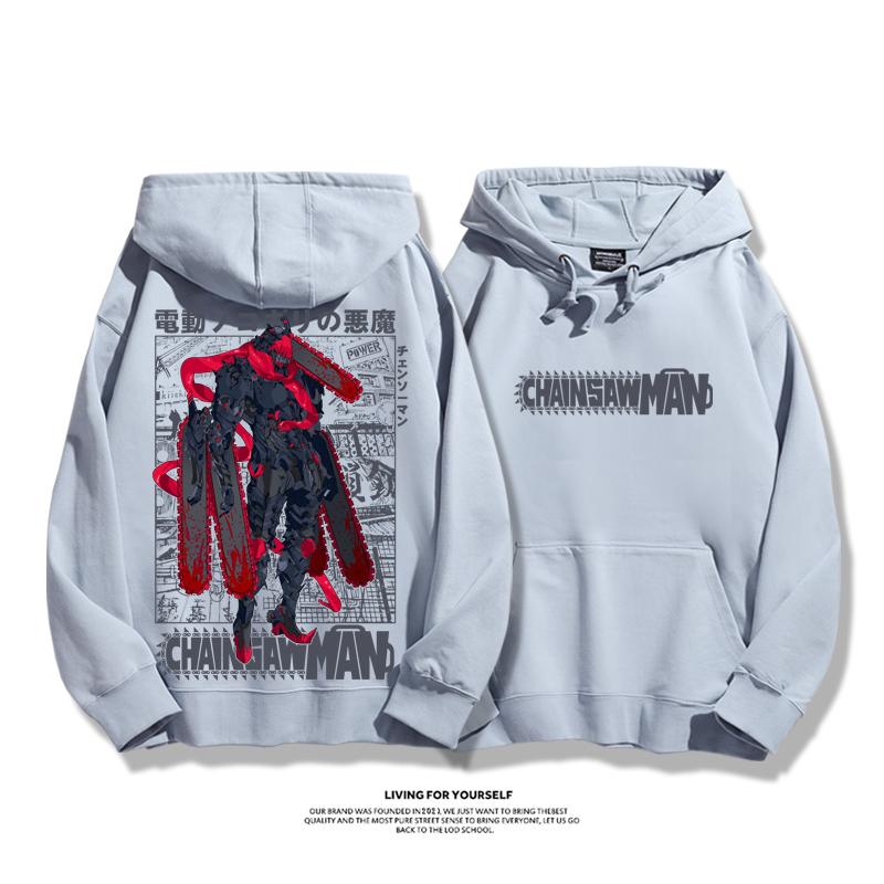鏈鋸人新款 親子情侶男女款連帽衛衣