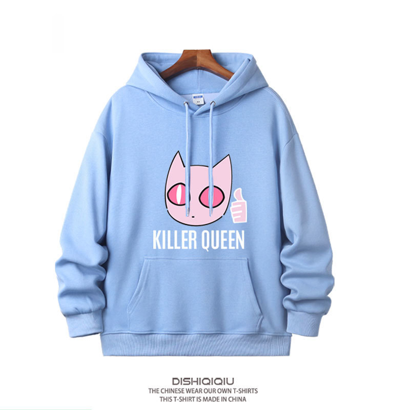 JOJO的奇妙冒險殺手皇后吉良吉影 2025秋冬新款親子情侶裝連帽衛衣