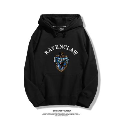 哈利波特聯名衛衣2023秋冬新款親子情侶裝薄絨款連帽衛衣