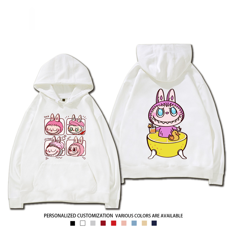 labubu新款 寬鬆百搭 秋冬款 寬鬆連帽衛衣