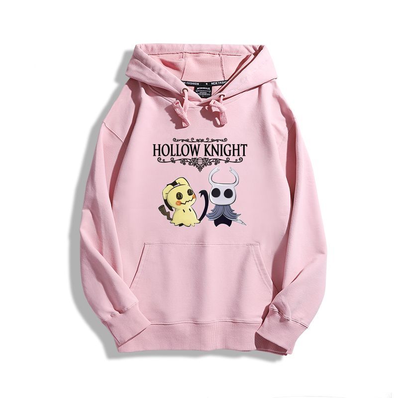 空洞騎士聯名寶可夢衛衣2023秋冬新款親子情侶裝薄絨款連帽衛衣