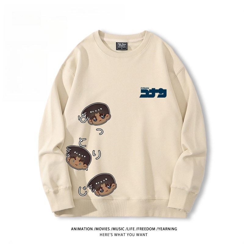 名偵探柯南 聯名親子情侶裝 圓領長袖