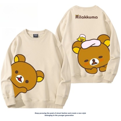 日系拉拉熊 聯名親子情侶裝 圓領長袖