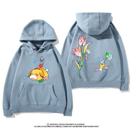 皮克敏PIKMIN4 聯名衛衣新款 親子情侶裝連帽衛衣