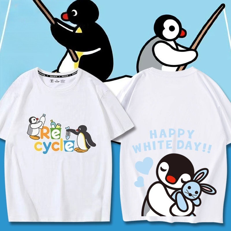 企鵝家族Pingu 印花短袖T恤