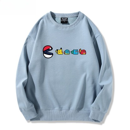 精靈寶可夢星之卡比 聯名親子情侶裝 圓領長袖