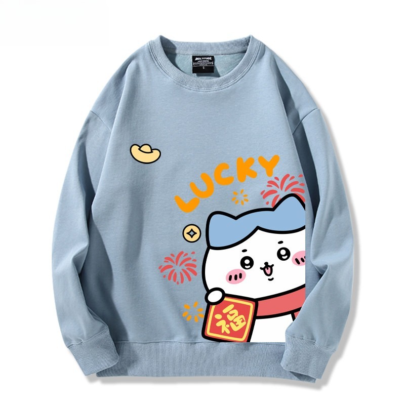 Chiikawa 聯名親子情侶裝 圓領長袖