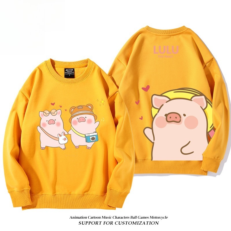 LuLu豬 聯名親子情侶裝 圓領長袖