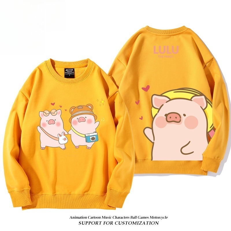 LuLu豬 聯名親子情侶裝 圓領長袖