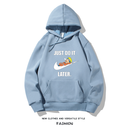 火影忍者聯名衛衣2024秋冬新款親子情侶裝薄絨款連帽衛衣