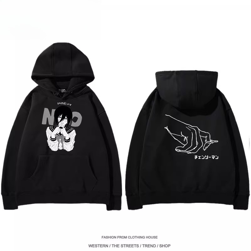 鏈鋸人 聯名衛衣2025秋冬新款 親子情侶裝連帽衛衣