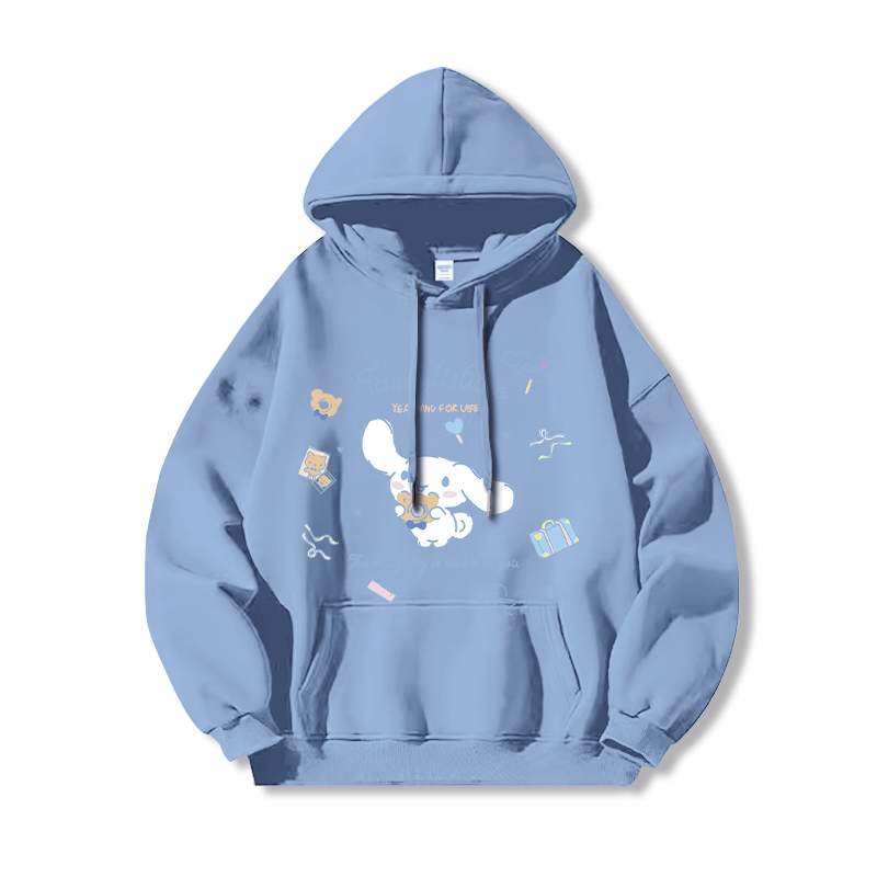 三麗鷗 聯名衛衣2024秋冬新款親子情侶裝薄絨款連帽衛衣