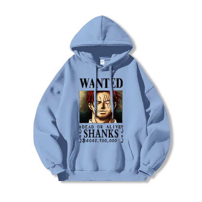 航海王 聯名衛衣2024秋冬新款親子情侶裝薄絨款連帽衛衣