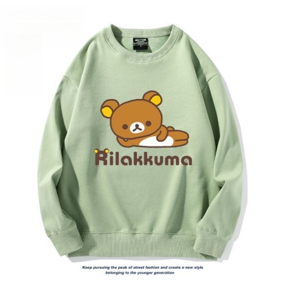 日系拉拉熊 聯名親子情侶裝 圓領長袖