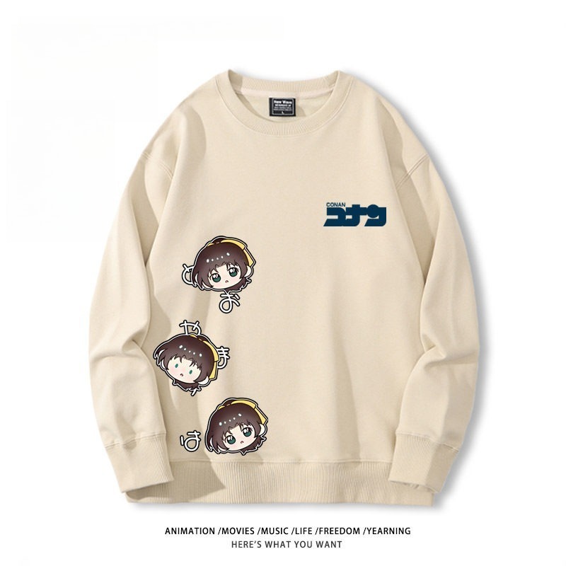 名偵探柯南 聯名親子情侶裝 圓領長袖