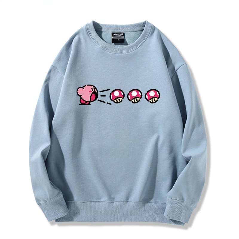 精靈寶可夢星之卡比 聯名親子情侶裝 圓領長袖