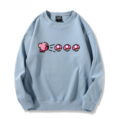 精靈寶可夢星之卡比 聯名親子情侶裝 圓領長袖