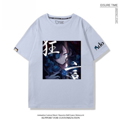 Ado歌手 2026親子情侶男女同款 印花短袖T恤