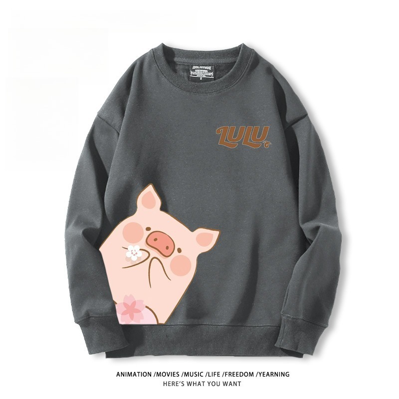 LuLu豬 聯名親子情侶裝 圓領長袖