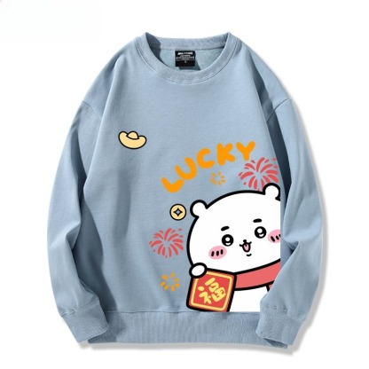 Chiikawa 聯名親子情侶裝 圓領長袖