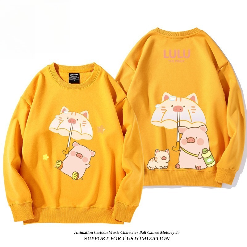 LuLu豬 聯名親子情侶裝 圓領長袖