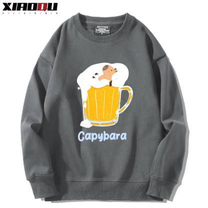 卡皮巴拉 2024親子情侶裝 圓領長袖