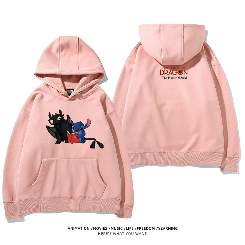 馴龍高手 聯名衛衣2024秋冬新款親子情侶裝薄絨款連帽衛衣