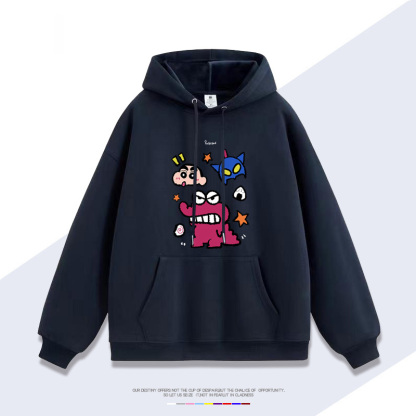 蠟筆小新 聯名衛衣2025秋冬新款 親子情侶裝連帽衛衣