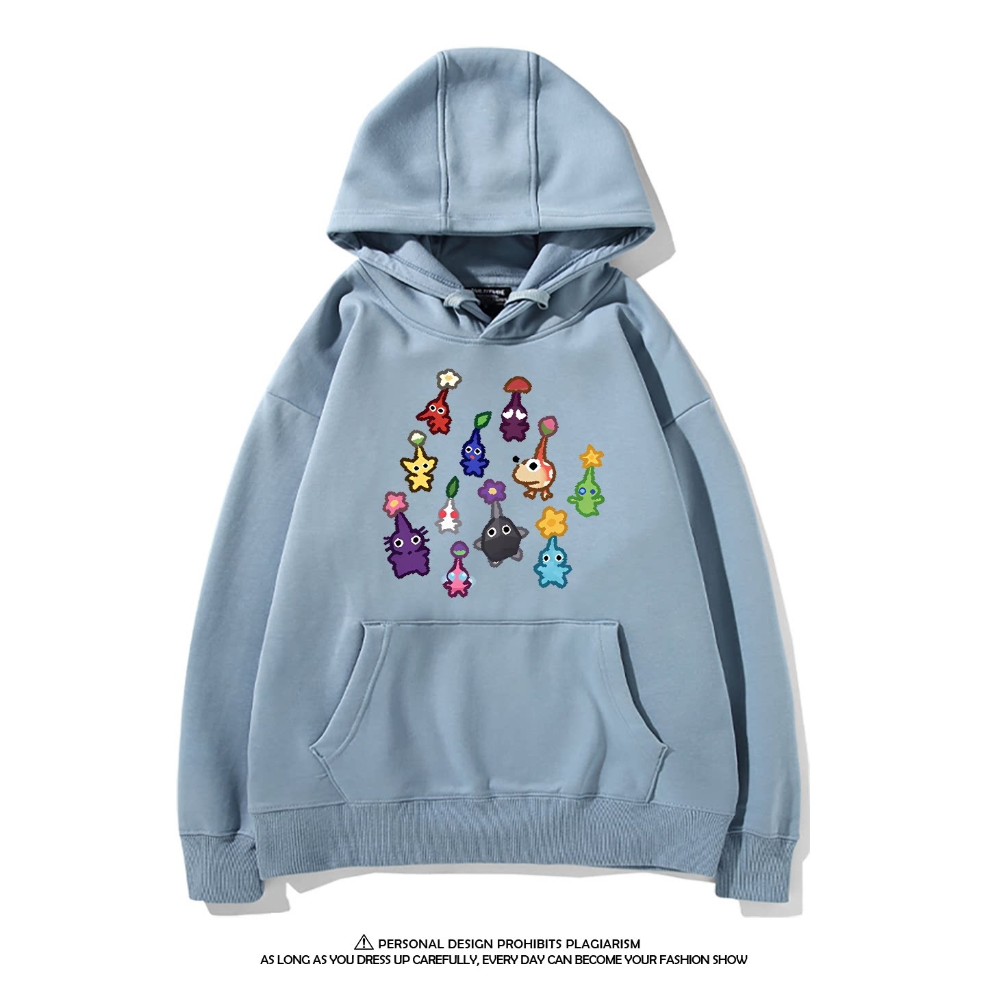 皮克敏PIKMIN4聯名衛衣新款 親子情侶裝連帽衛衣