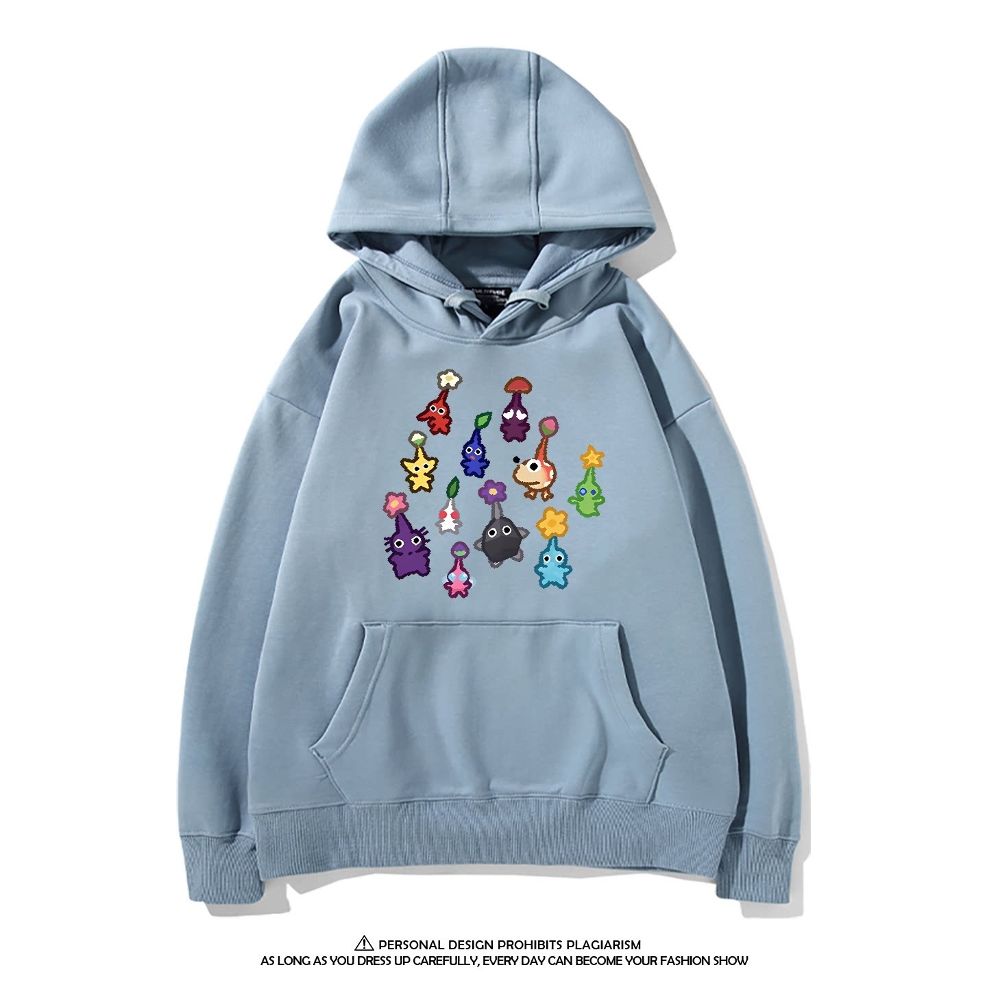 皮克敏PIKMIN4聯名衛衣新款 親子情侶裝連帽衛衣