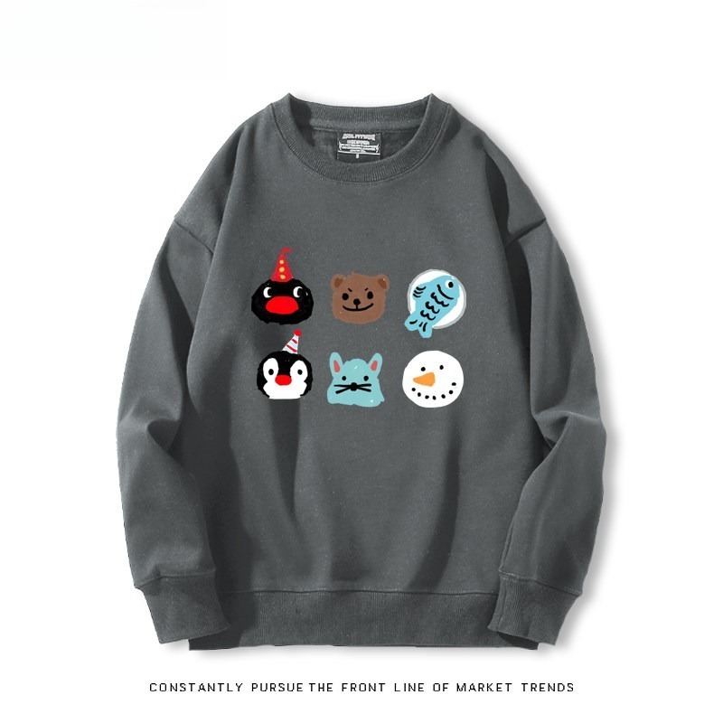 pingu 聯名親子情侶裝 圓領長袖