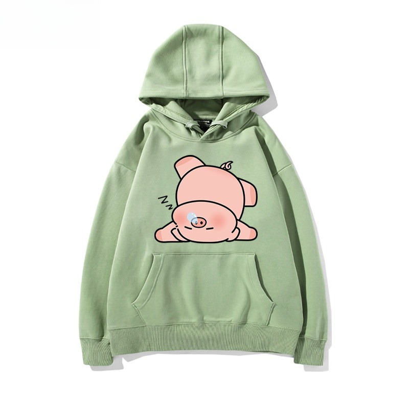LULU豬 聯名衛衣新款 親子情侶裝連帽衛衣