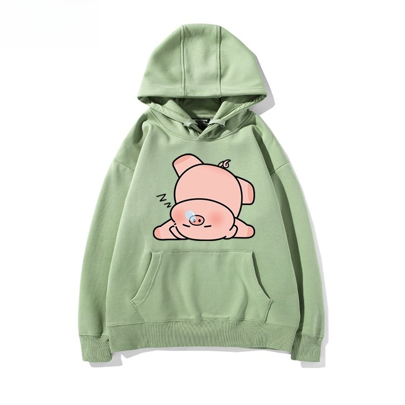 LULU豬 聯名衛衣新款 親子情侶裝連帽衛衣