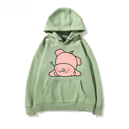 LULU豬 聯名衛衣新款 親子情侶裝連帽衛衣