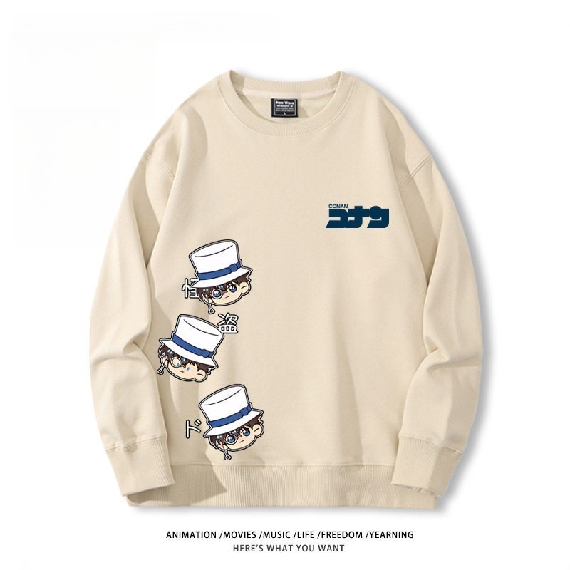 名偵探柯南 聯名親子情侶裝 圓領長袖