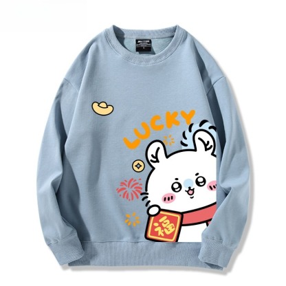 Chiikawa 聯名親子情侶裝 圓領長袖