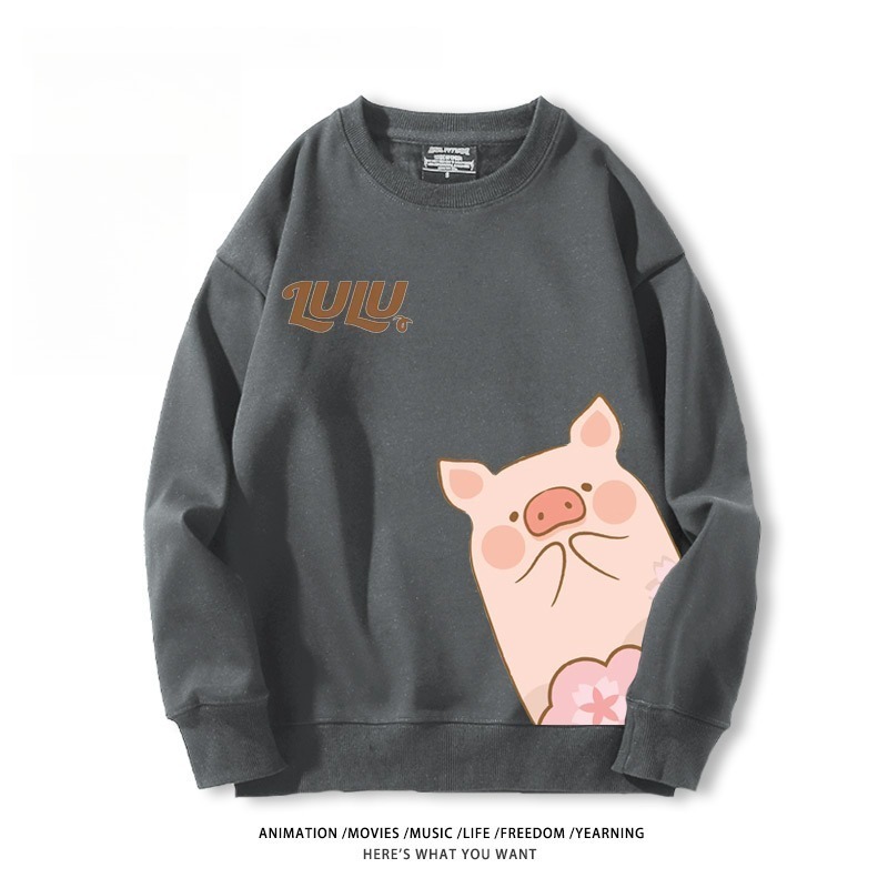 LuLu豬 聯名親子情侶裝 圓領長袖