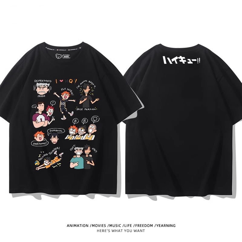 排球少年 2024親子情侶男女同款 純棉T恤