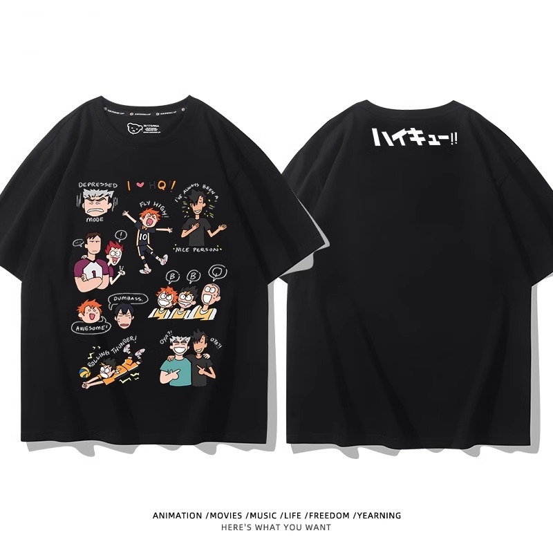 排球少年 2024親子情侶男女同款 純棉T恤