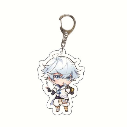 原神旅行者可莉安柏凱亞克力雙面鑰匙扣個性掛飾遊戲周邊薔薇魔女【單買三件起送】