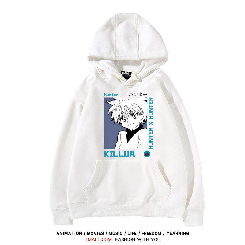 全職獵人 聯名衛衣2024秋冬新款親子情侶裝薄絨款連帽衛衣