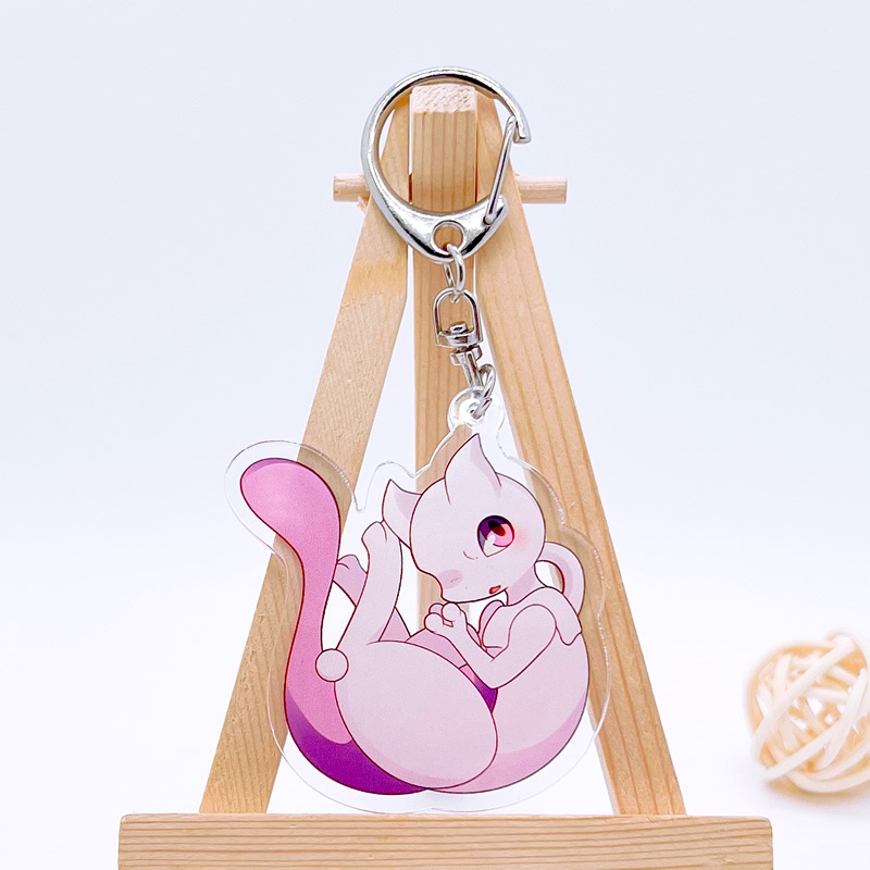 寶可夢繫列 暴萌耿鬼可達鴨超夢亞克力掛件雷丘噴火龍水箭龜掛飾 鑰匙扣