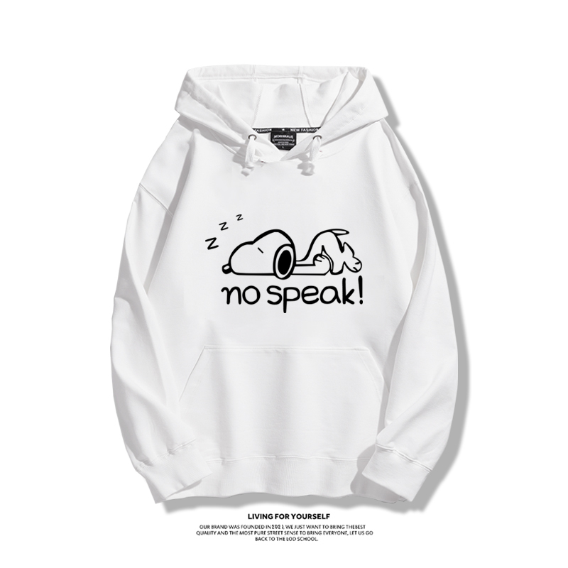 史努比聯名衛衣2023秋冬新款親子情侶裝薄絨款連帽衛衣