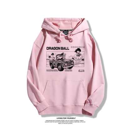 七龍珠聯名衛衣2023秋冬新款親子情侶裝薄絨款連帽衛衣