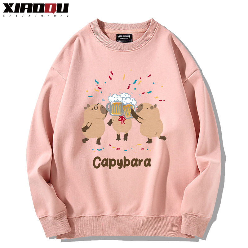 卡皮巴拉 2024親子情侶裝 圓領長袖