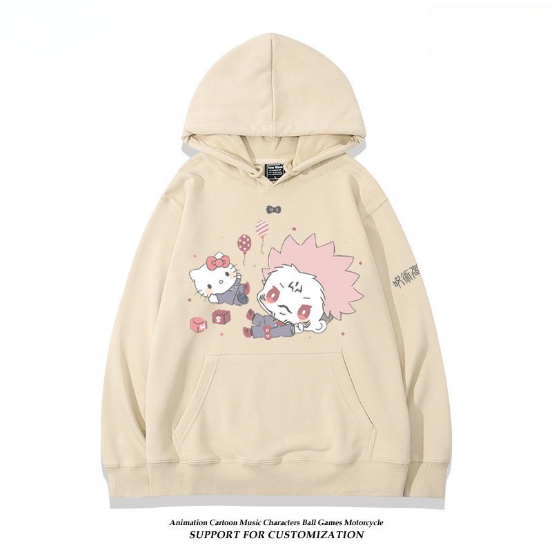 咒術迴戰 聯名衛衣2026秋冬新款親子情侶裝連帽衛衣