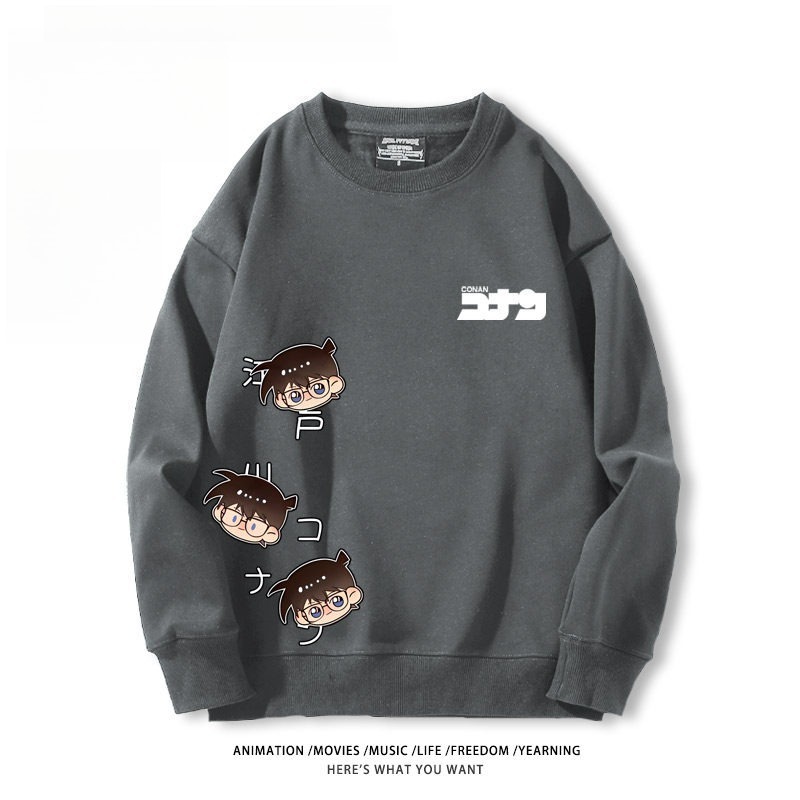 名偵探柯南 聯名親子情侶裝 圓領長袖