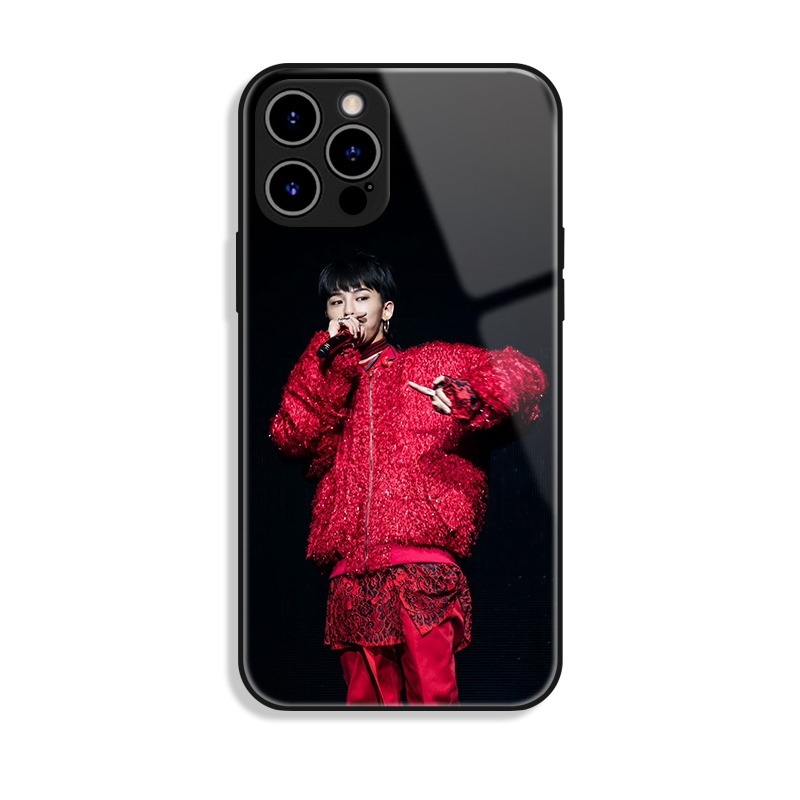 GD權志龍新款高清全包防摔玻璃殼