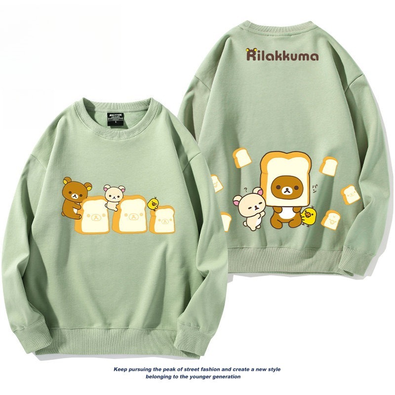 日系拉拉熊 聯名親子情侶裝 圓領長袖